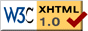 Icono de cumplimiento de la recomendación XHTML 1.0 Strict del W3C.